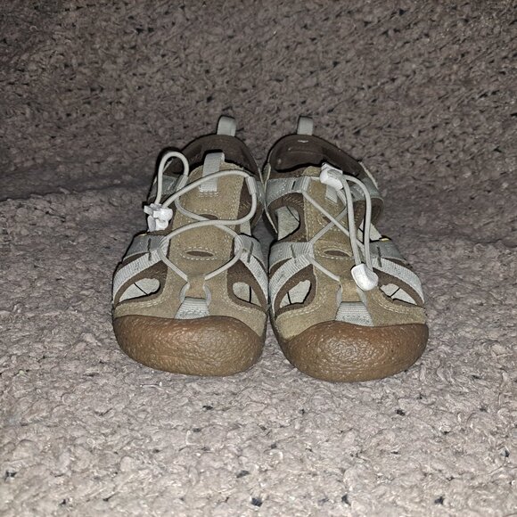 KEEN-Howser Harvest Sandals-Light Brown/Beige-Suede/Nylon-Sz 8.5-Near Mint - Picture 3 of 8